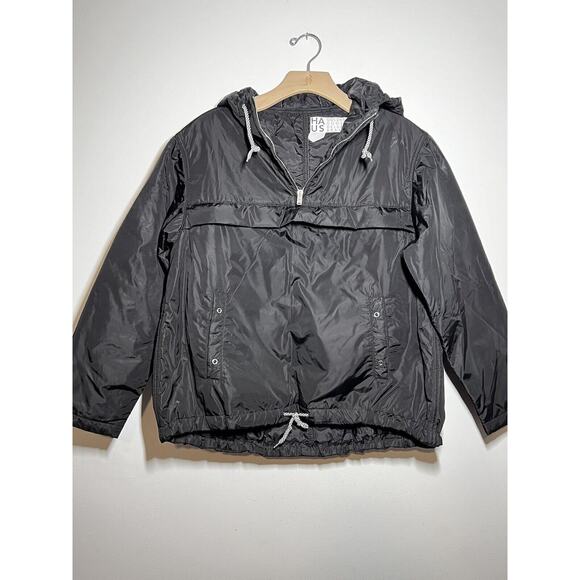 Golden Goose Haus EUC Black Hooded Puffer Anorak Jacket Size M - Picture 1 of 7